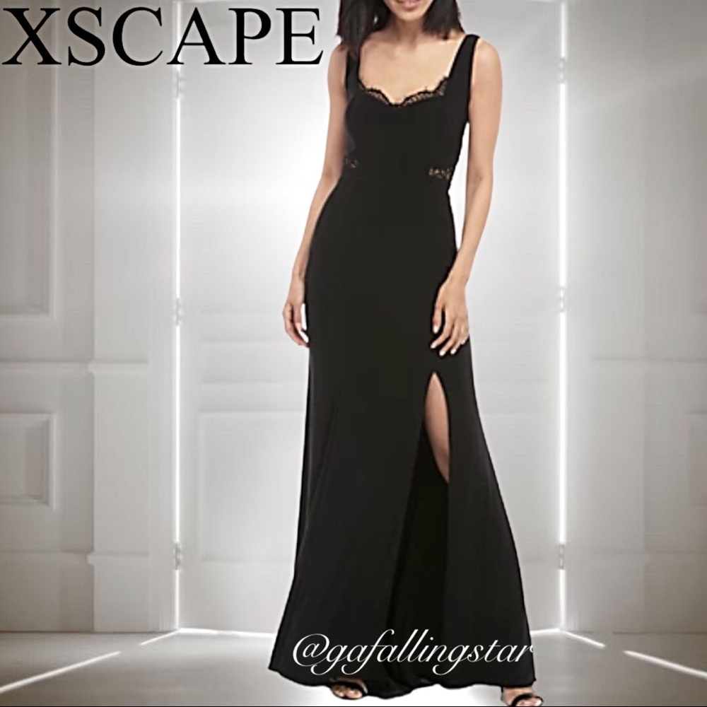 Xscape Lace Embellished Long Formal Gown - Picture 7 of 12